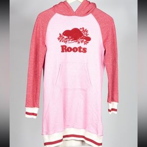 Girl's Roots Pink Hoodie Dress